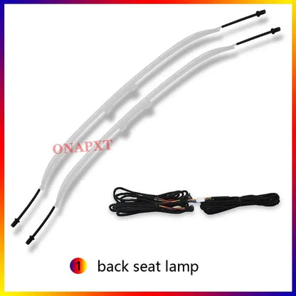 إضاءة محيطية لفتحات تهوية مرسيدس بنز C W205 GLC X253، إضاءة LED دوارة لمكبرات الصوت، غطاء مكبر الصوت بنمط التوربين