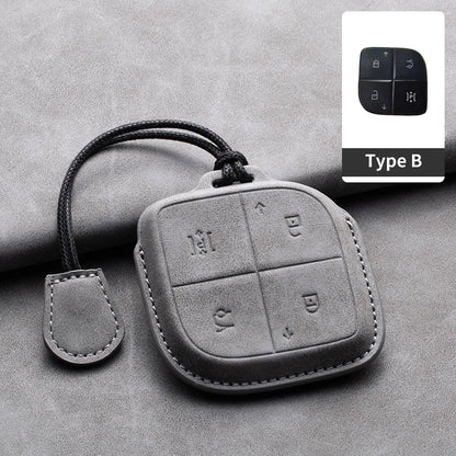 Convient pour LYNK & CO 08 2022 2023 2024 housse de clé télécommande intelligente de voiture en cuir coque de Protection de clé de voiture accessoires de décoration
