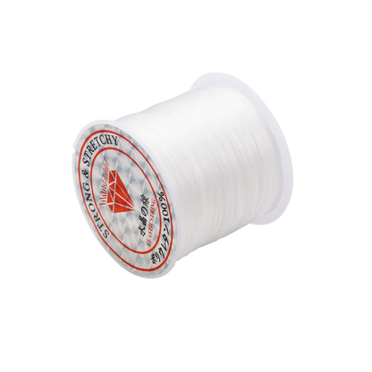 Fil élastique rond en cristal, 10 mètres, 0.7mm, cordon extensible en caoutchouc et Nylon pour la fabrication de bijoux, Bracelet de perles