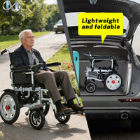 2026 nouveautés électrique pliable Portable fauteuil roulant tendance handicapé Scooter électrique fauteuil roulant électrique Walker Rollator