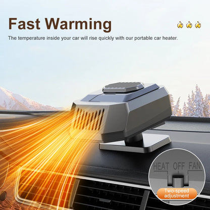 Chauffage de voiture électrique 12V/24V, Anti-buée, chauffage rapide, dégivreur de pare-brise, accessoires de voiture