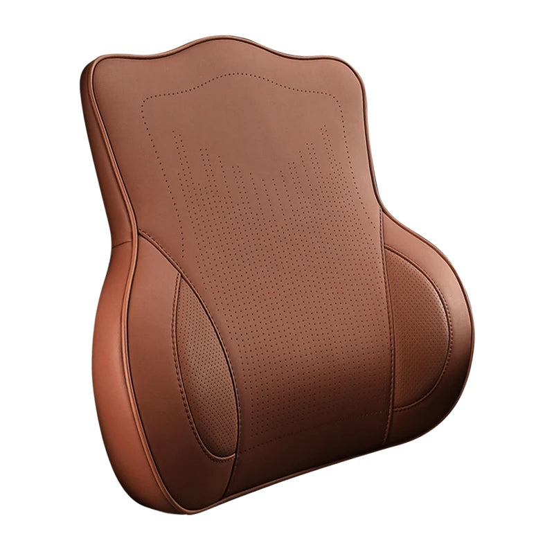 Coussin de nuque et support lombaire en mousse à mémoire de forme pour voiture, soulage le cou et le bas du dos, facile à installer, disponible en plusieurs couleurs