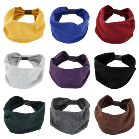 1 pièce coton, Yoga, bord large, élastique, couvre-chef, tissu large, accessoires pour cheveux, bandeaux, cartes pour cheveux, couvre-chef