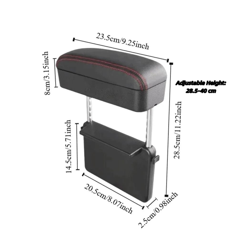 Organisateur de rangement pour console centrale à hauteur réglable, conception universelle, fixation par pince, boîte de rangement latérale pour siège, rangement multifonctionnel