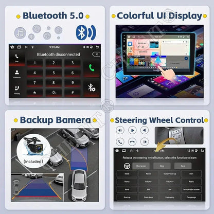 7/9/10 pouces universel Android 13 Autoradio 64G Autoradio android 2 Din autoradio GPS BT Central multimédia systèmes de voiture intelligente