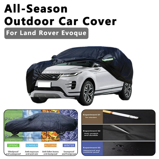 Housse de voiture toutes saisons pour Land Rover Evoque-Protection complète extérieure, accessoires extérieurs automobiles imperméables et anti-poussière et résistants au soleil