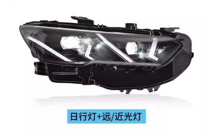 مصباح أمامي LED للسيارة لسيارة BYD Song Pro 19-24 RGB ملون ضوء نهاري DRL مصباح أمامي كشافات ضوء منخفض إشارة انعطاف