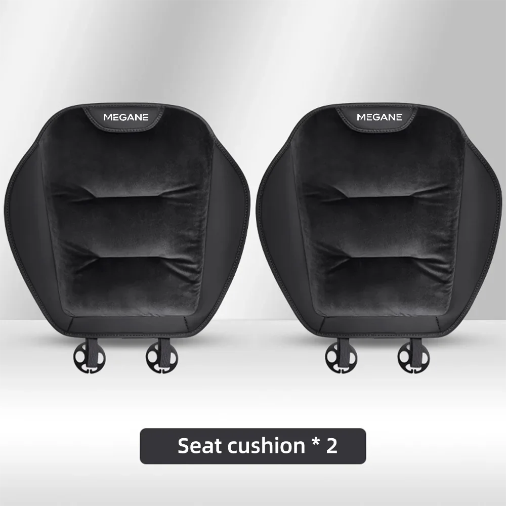 Housse de siège de voiture en flanelle, pour Renault Megane 1 2 3 Rs 4 MK1 MK2 MK3 MK4, accessoires chauds d'hiver en peluche pour coussin de siège avant/arrière de voiture