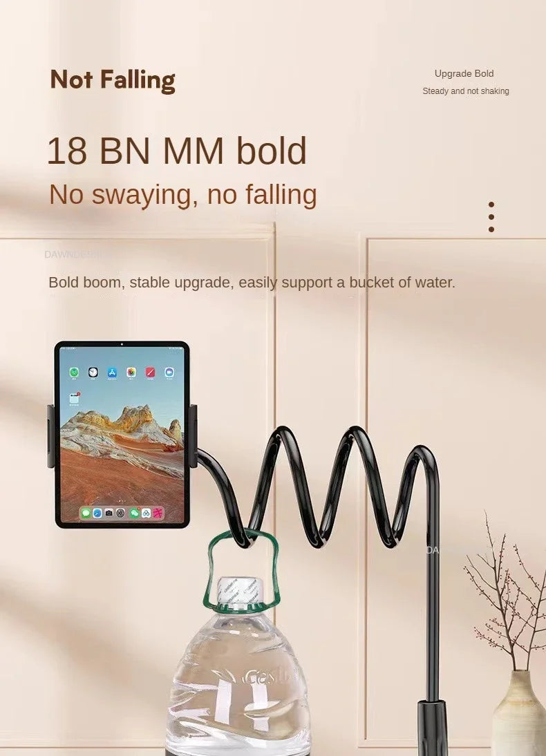 Support de téléphone 128cm, support paresseux, appui-tête, lit 360, bras longs flexibles, support à pince pour IPhone Samsung et appareil 3.5 ~ 6.7 pouces