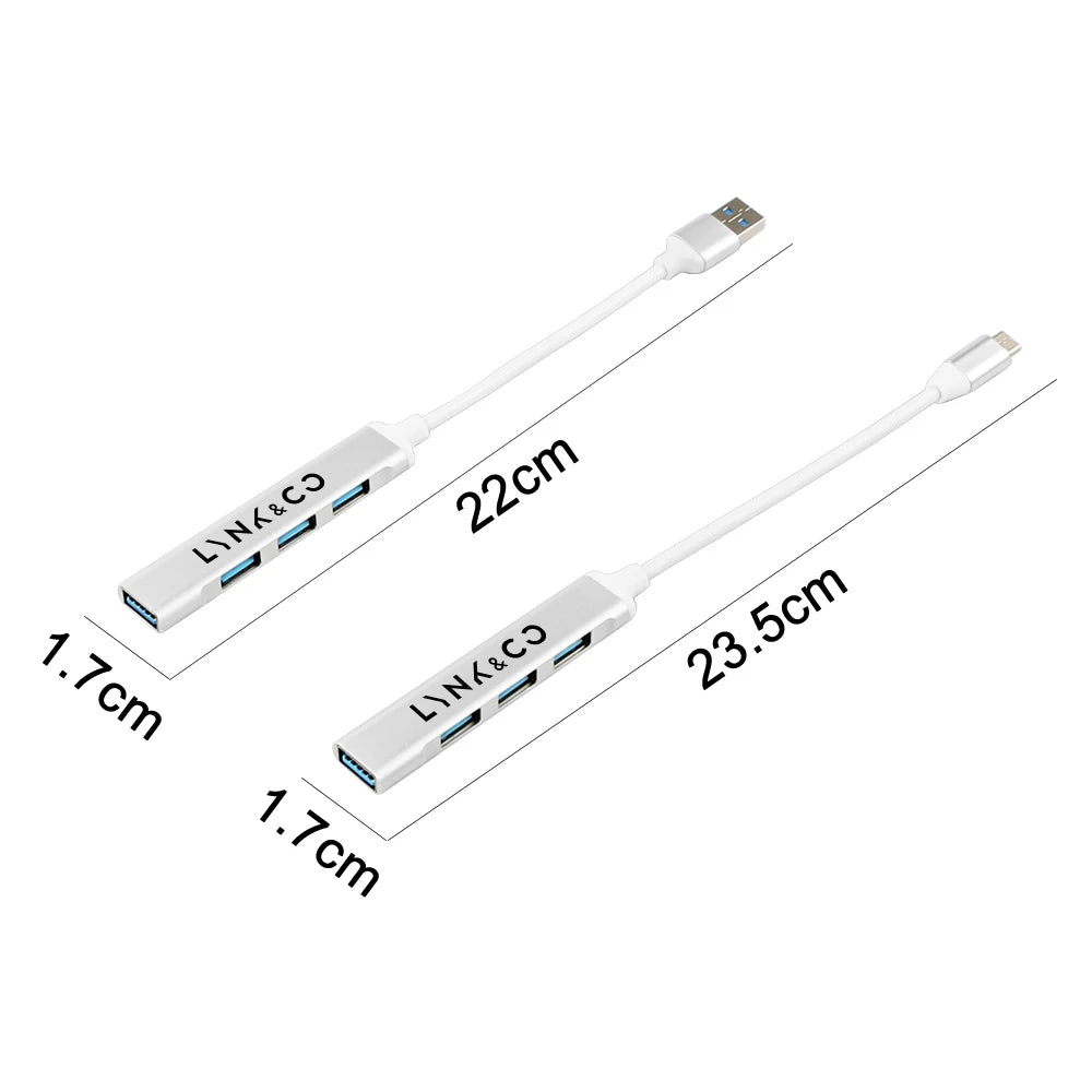 Chargeur HUB USB 4 en 1 pour voiture, câble d'alimentation de Type C, accessoires automobiles pour Geely Lynk & co 01 05 03 09 02 04 06 07 08
