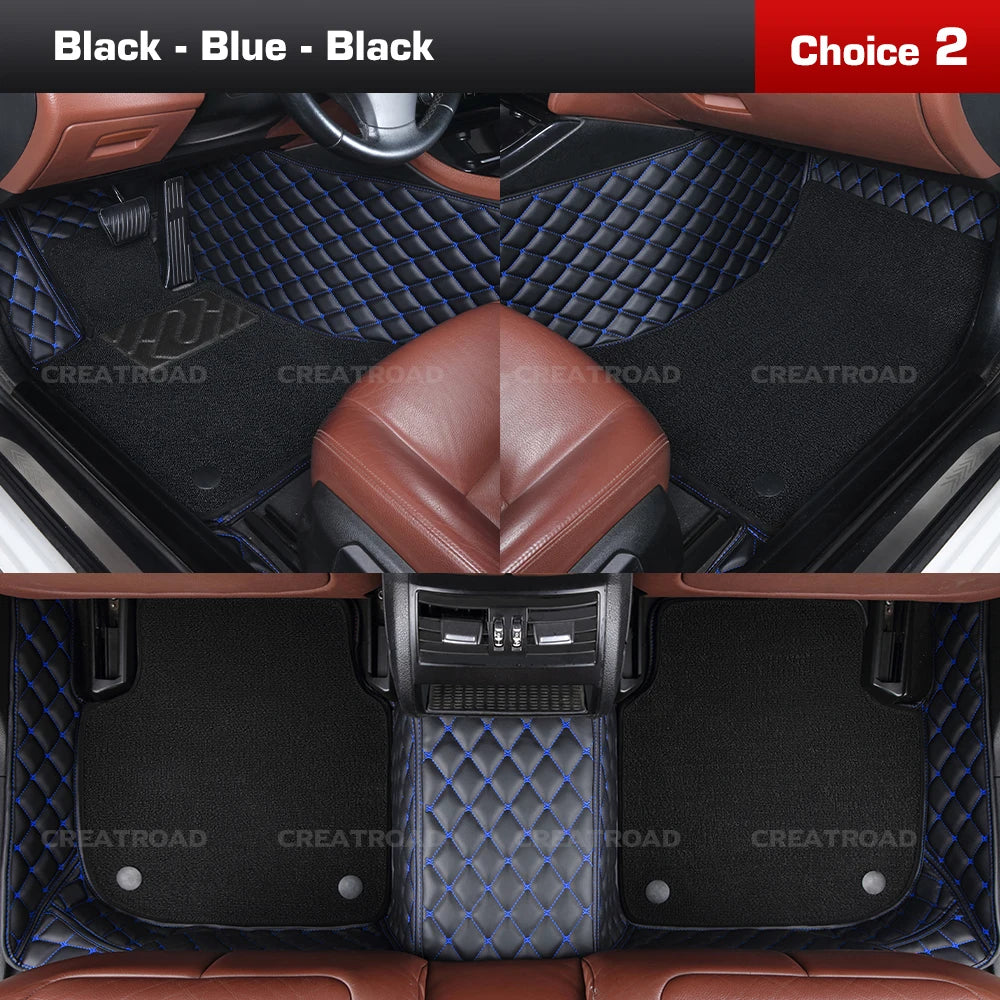 Tapis de sol de voiture Double couche, couverture de tapis automobile personnalisée, accessoires d'intérieur pour Xpeng G6/G9 2022 2023 2024 2025