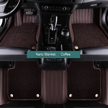 Tapis de sol de voiture personnalisés à double couche, revêtements de sol en cuir, accessoires de repose-pieds automatiques, Lynk & Co 01 02 03 05 06 09