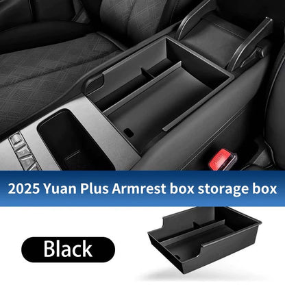 Pour Byd Yuan Plus Atto 3 2025 Console centrale de voiture boîte de rangement inférieure résistant aux rayures étui d'organisation en Silicone accessoires