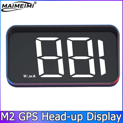 M2 GPS HUD affichage tête haute voiture compteur de vitesse universel KMH câble USB Plug & Play GPS & Beidou double système Satellite