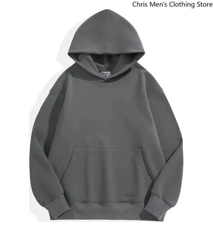 Sweat-shirt à capuche pour hommes automne/hiver, sweat-shirt de couleur unie Simple et à la mode, haut à manches longues assorti pour hommes et femmes