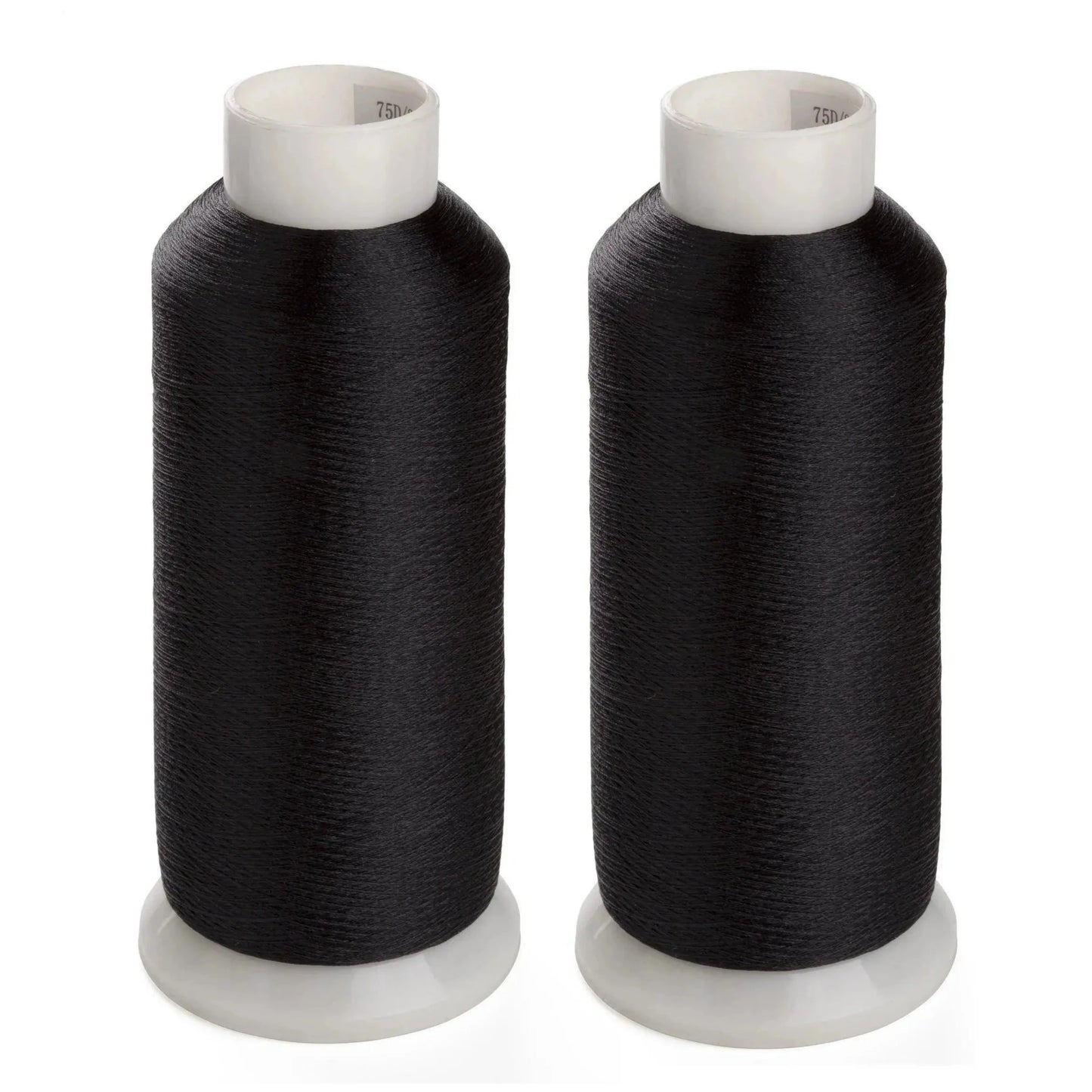 Simthread 2 bobines blanc et noir 5000M 60wt filetage de remplissage de canette