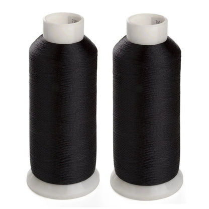 Simthread 2 bobines blanc et noir 5000M 60wt filetage de remplissage de canette