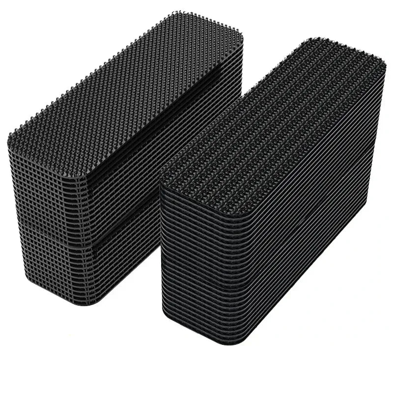 Autocollants en fibre de carbone pour tapis de voiture, double face, haute adhérence, patchs pour tapis de sol, tapis de pied pour la maison, bandes coordonnantes, nouveaux patchs