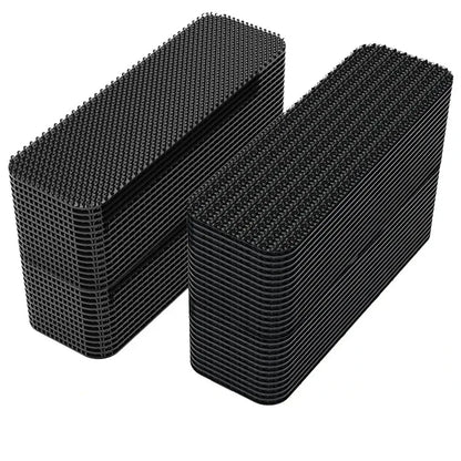 Autocollants en fibre de carbone pour tapis de voiture, double face, haute adhérence, patchs pour tapis de sol, tapis de pied pour la maison, bandes coordonnantes, nouveaux patchs