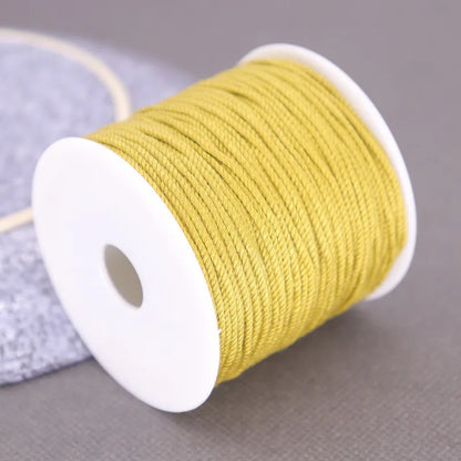 Corde de coton pour macramé, ficelle, ficelle, fil, artisanat, couture, tentures murales faites à la main, bohème, fête de mariage, décoration d'intérieur, 1.2mm, 37m