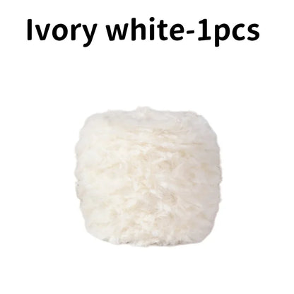 Fil de fourrure Super doux, 1 œuf de 100 grammes, fil de fausse fourrure épais et moelleux pour cils, accessoires et couvertures pour écharpe tricotée au Crochet