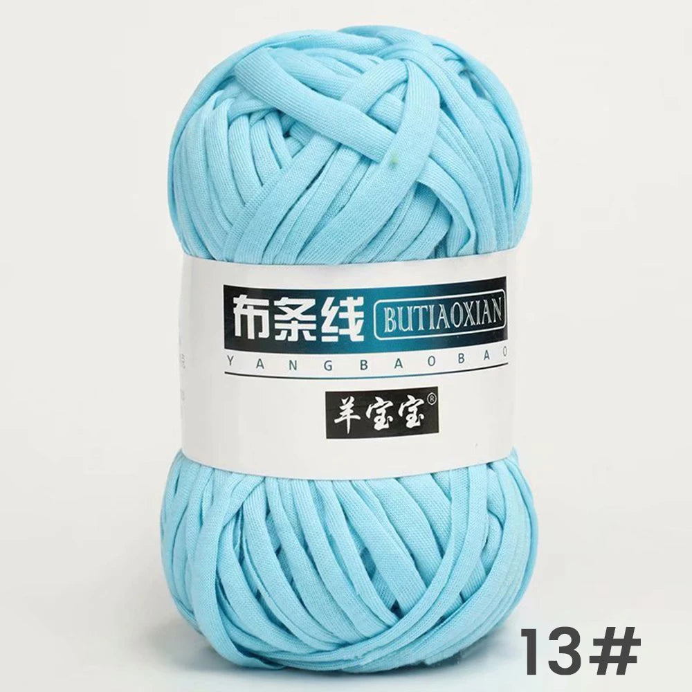 Fil épais de 100g, tissu coloré Super doux, bande de fil pour tricoter à la main, sac tissé, panier de tapis, matériel tricoté à la main, bricolage