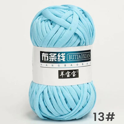 Fil épais de 100g, tissu coloré Super doux, bande de fil pour tricoter à la main, sac tissé, panier de tapis, matériel tricoté à la main, bricolage