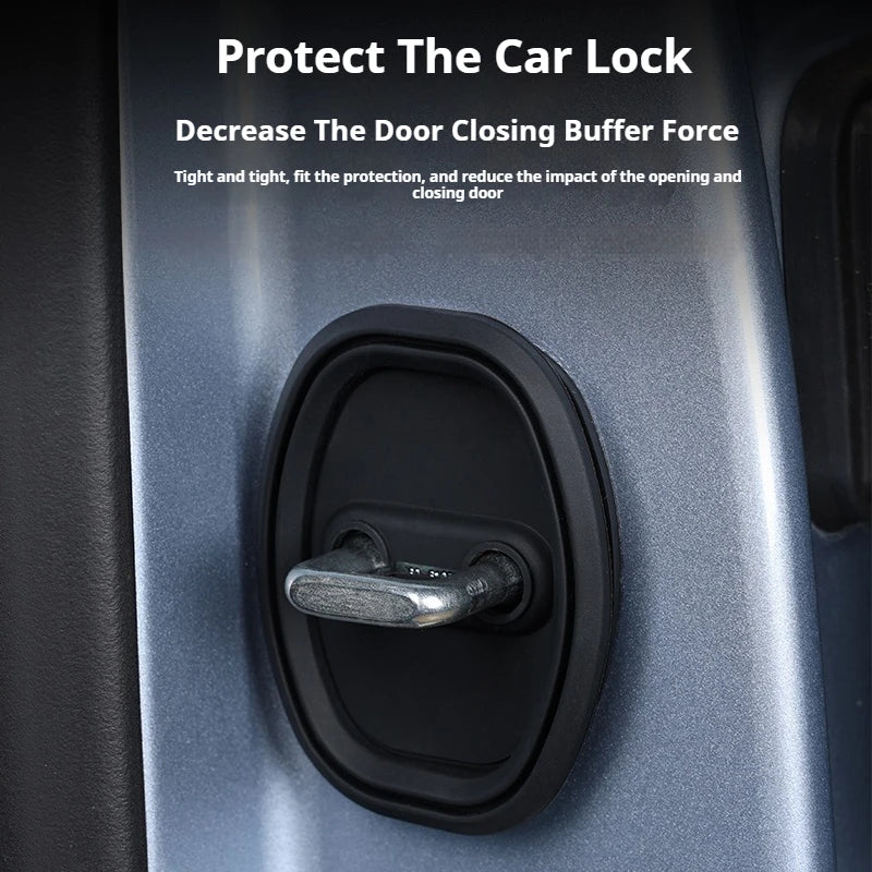 Juste de protection anti-collision pour serrure de porte de voiture, accessoires absorbeurs en silicone, CircNK & CO 01 PHEV lynk 02 03 06 08 09, 4 pièces