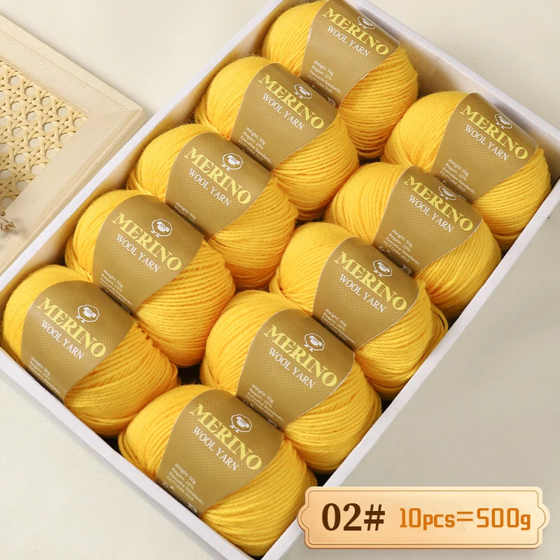 500 g de fil de laine d'alpaga mi-fin 212 de haute qualité, adapté au tricot de pulls, d'écharpes et de chapeaux, 10 écheveaux/paquet