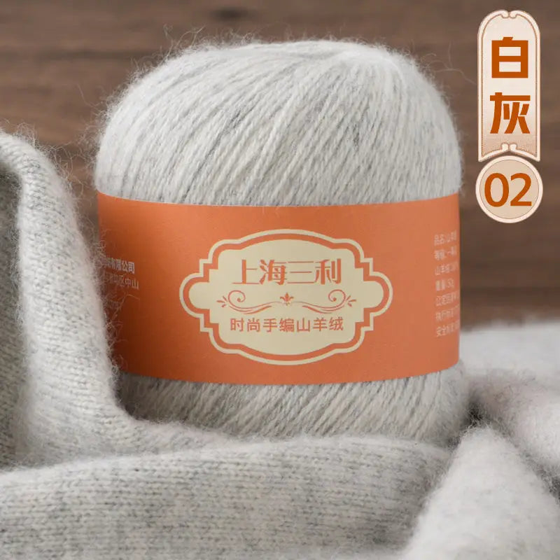 Fil de cachemire mongol chaud 100 g/ensemble, 3 plis, pour pull, gants, Crochet, écharpe à tricoter, fil de laine, doux pour la peau, uni, 100%