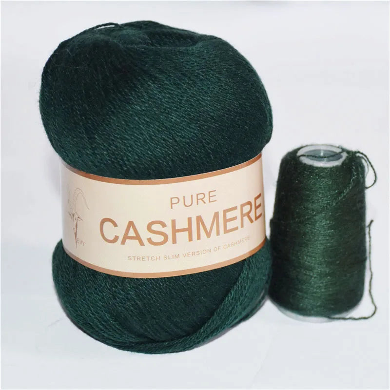 Fil de cachemire pour un crochet 3 plis peigné pur mongol chaud doux tissage flou tricot fil à main en cachemire 5 pièces