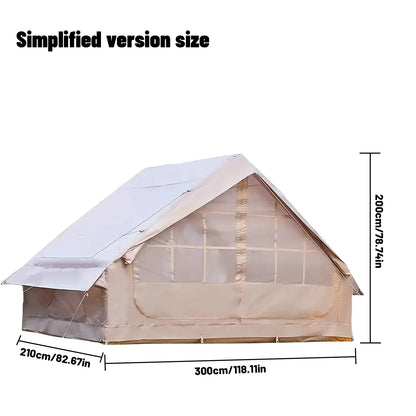 Tente de camping gonflable PAKICETUS pour 4 à 8 personnes avec fenêtres, tente de camping portable résistante à l'eau
