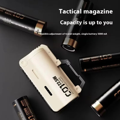 DOKIY 5000mAh 22.5W سوبر سعة كبيرة بطارية شحن سريع شاحن محمول للتخييم في الهواء الطلق PowerBank مع حلقة تعليق أصلية
