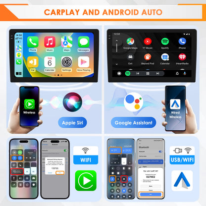 Hizpo Android 14 pour Mazda 6 2007 - 2012 lecteur multimédia de voiture Navigation GPS Radio Carplay Navi 360 caméra 4G No 2 Din 2din DVD