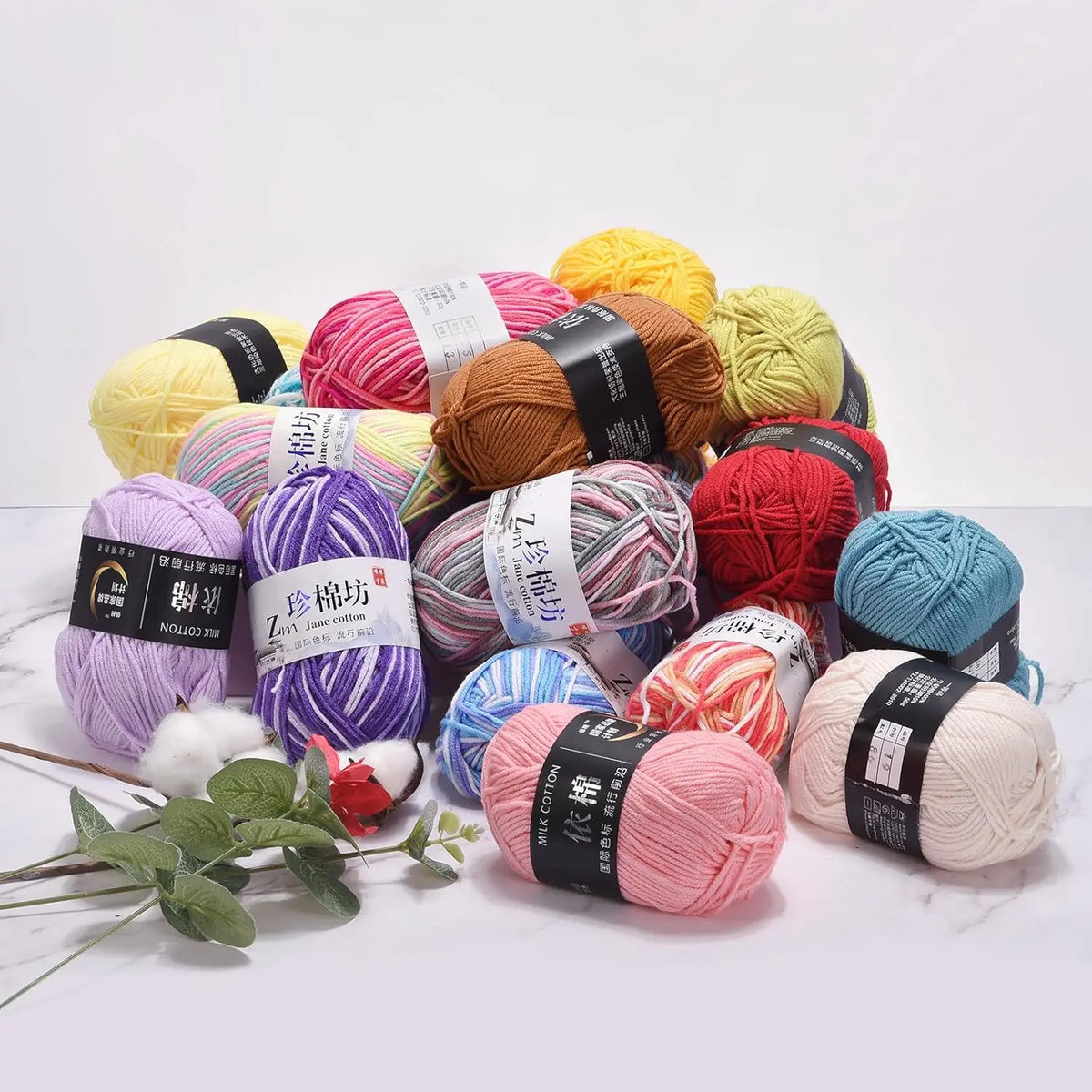 100g 2 PCS/LOT bricolage machine à tricoter fil angora pellets fil pour fil de laine au crochet laine mélangée tricot