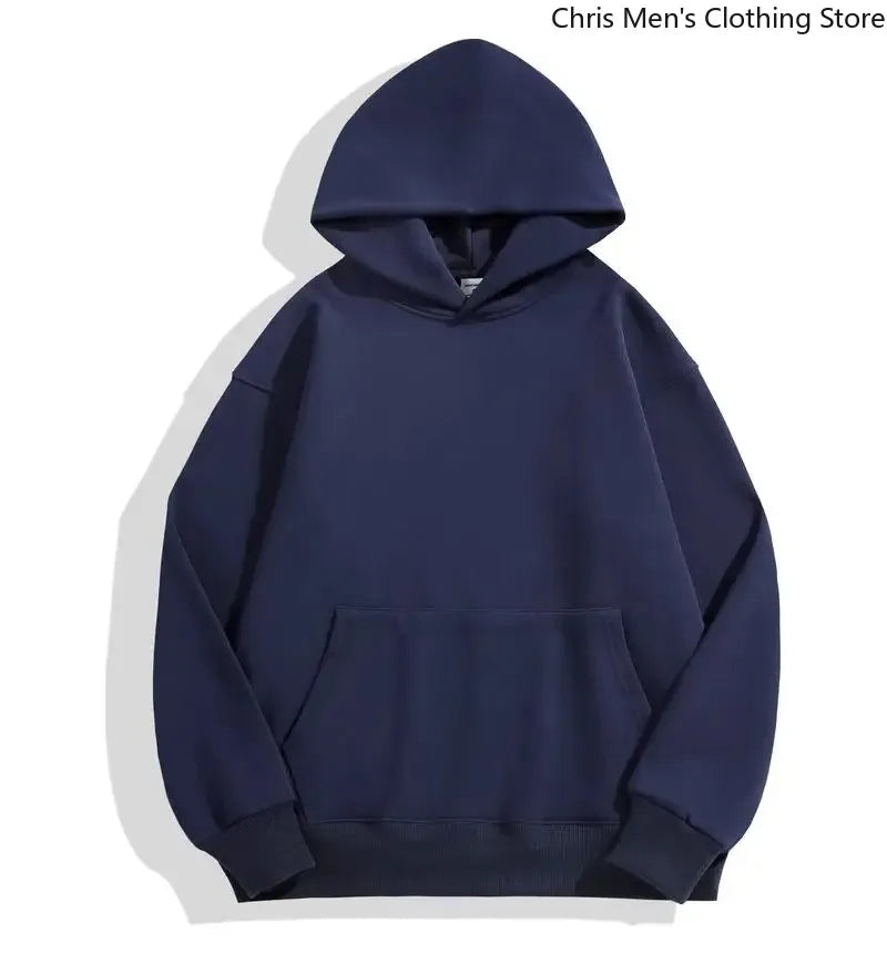 Sweat-shirt à capuche pour hommes automne/hiver, sweat-shirt de couleur unie Simple et à la mode, haut à manches longues assorti pour hommes et femmes