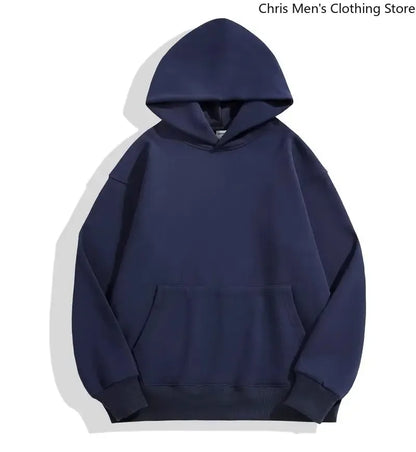 Sweat-shirt à capuche pour hommes automne/hiver, sweat-shirt de couleur unie Simple et à la mode, haut à manches longues assorti pour hommes et femmes