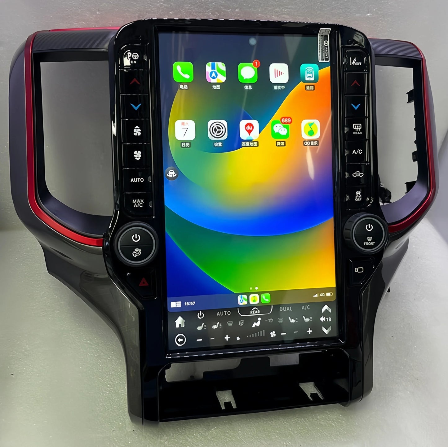 Autoradio Android 13 de 13.6 pouces, pour Dodge RAM 1500 2500 3500 2019 ~ 2022, lecteur multimédia stéréo automatique, écran tactile, unité principale GPS