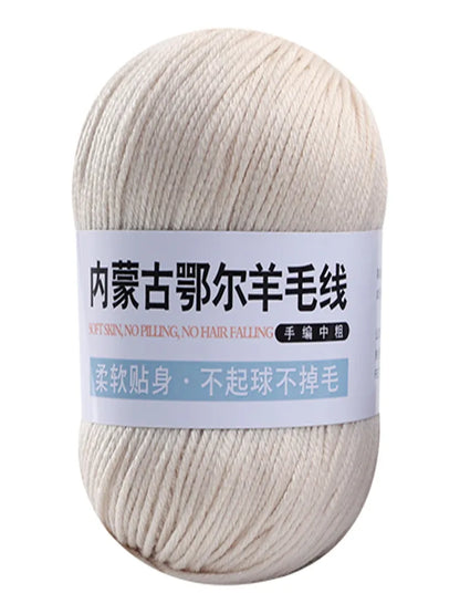 Fil de laine pour enfants, crochet à la main pour chapeaux, écharpes, chandails, optique moyenne, doux pour la peau, doux, 6 rôles, 100 g/ensemble