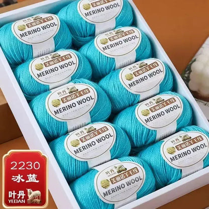 Fil de laine doux à 3 plis, 500 g/ensemble, pour crochets, chapeau d'hiver, pull, écharpe, châle, manteau, Cardigan, bricolage, confortable, chaud et moelleux, fil rouge pour bébé