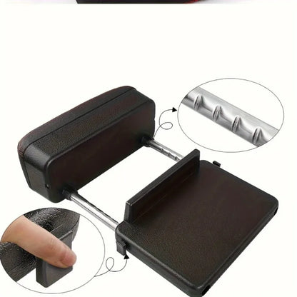 Boîte d'accoudoir de voiture universelle, Support de coude, Console centrale réglable, accessoires de voiture, organisateur d'espace de siège en cuir