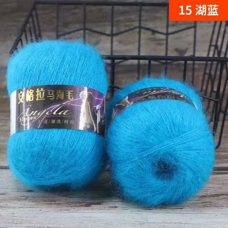 Fil de laine Mohair d'alpaga en peluche pour fil à tricoter, écharpe de pull 40 grammes/boule, fils épais de Lanas doux et chaud gonflés