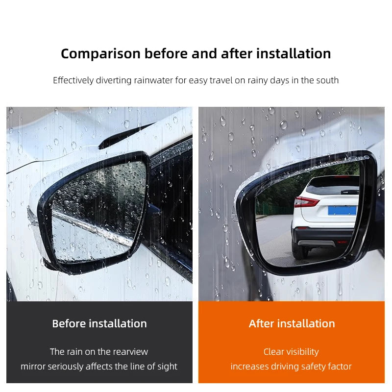 Autocollant de visière à sourcils imperméable pour rétroviseur de voiture, 2 pièces, pour Hyundai n-line Genesis I10 I20 I30 I40 IX20 IX35 Kona Getz Veloster