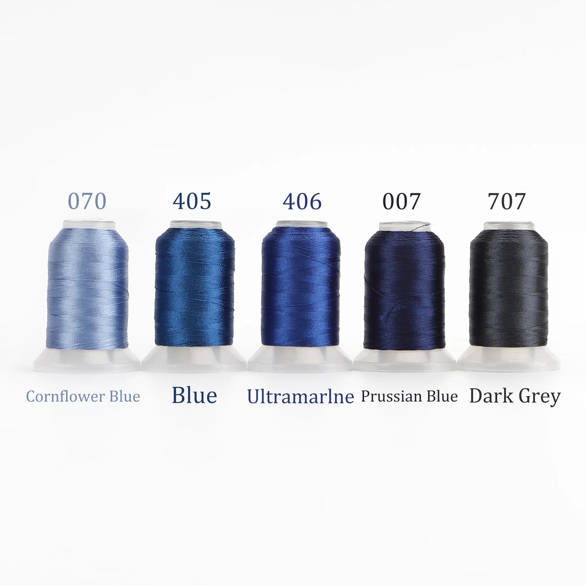 Ensemble de 63 couleurs Brother, fil à broder en Polyester de qualité supérieure, 500M (550 ans), chaque bobine, Machine domestique pour Brother Babylock Janome Singer