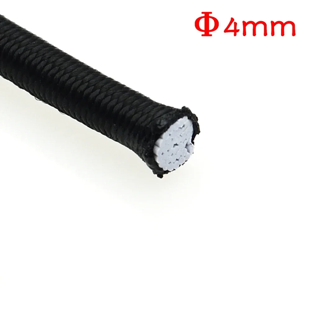 3/4/5/6/8MM noir fort cordon élastique élastique couture vêtements artisanat fournitures bande élastique élastiques corde bandes accessoires
