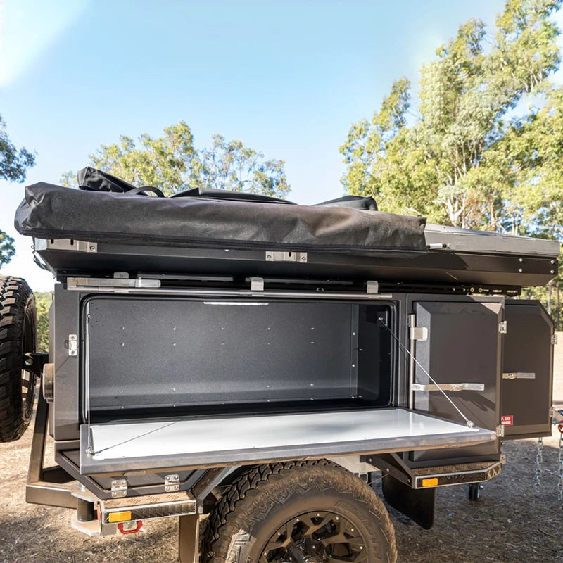 Remorque personnalisée pour petite remorque de camping-car avec tente, caravane tout-terrain 4x4, Suspension indépendante pour le Camping de vacances