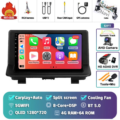 Android 15 sans fil CarPlay Auto autoradio pour Audi Q3 2012-2018 DSP lecteur vidéo multimédia GPS stéréo Autoradio unité principale WIFI