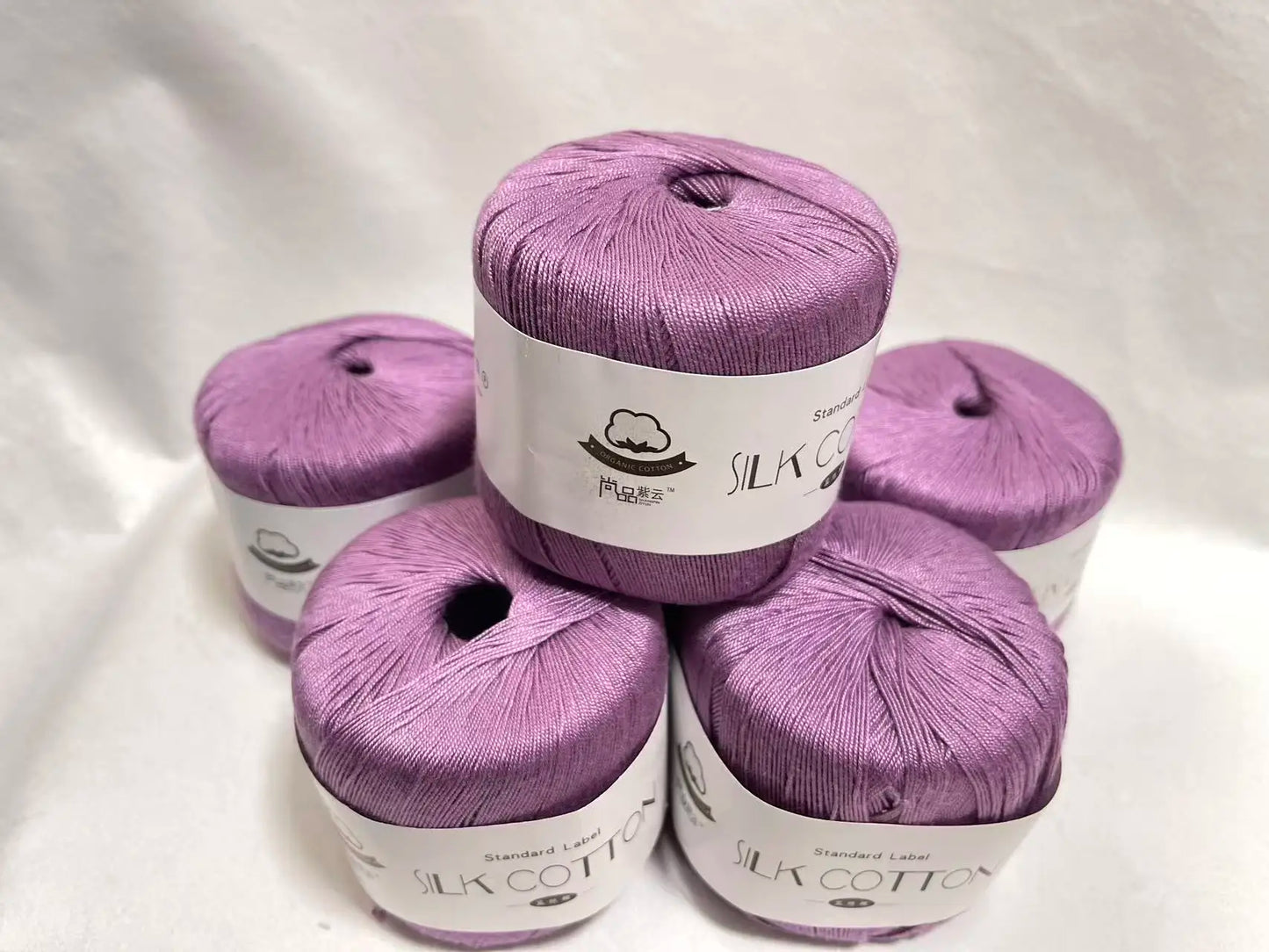Nouveau 2 pièces noël soie dentelle coton lait Crochet fil bébé tricoté à la main chaud doux fil à tricoter pour le tricot à la main