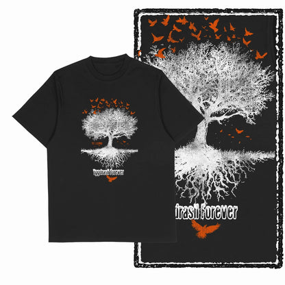 Coolmind MAX yggdrasil printed Exclusive graphic men T shirt 100% cotton big size streetwear men tshirt cool t-shirt tee shirts