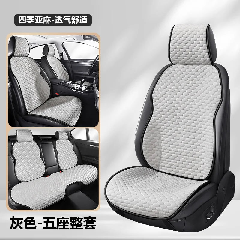 Housse de siège de voiture universelle quatre saisons, coussin de siège confortable et respirant en soie glacée pour sièges de voiture, Protection Stable